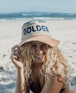 Ferry Terry Bucket Hat | Bleach Gold
