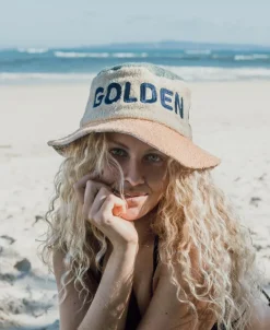 Ferry Terry Bucket Hat | Bleach Gold