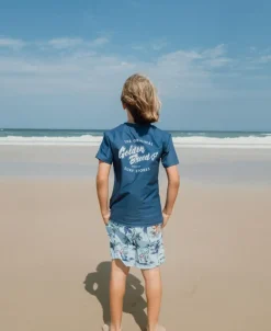 Flamingos Elastic Boys Boardie | Turquoise