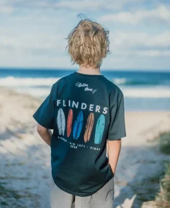 Flinders Boards Boys Tee | Navy