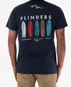 Flinders Boards Tee | Navy