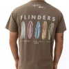 Flinders Boards Tee | Wash Brown