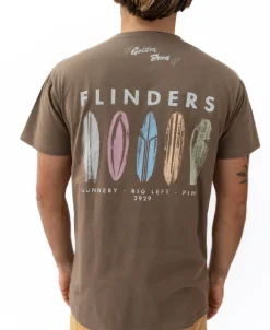 Flinders Boards Tee | Wash Brown