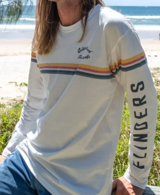 Flinders Cali LS Tee | Off White