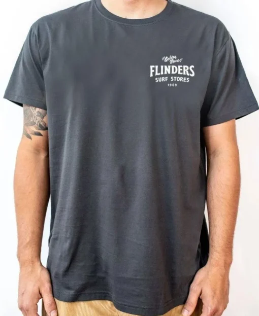 Flinders Easy Rider Tee | Wash Black