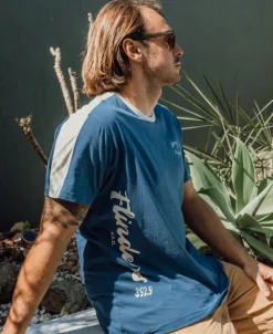 Flinders Willis Tee | Dusty Blue