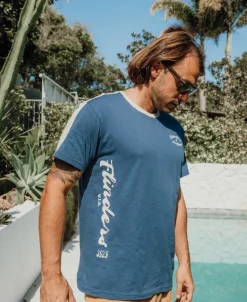 Flinders Willis Tee | Dusty Blue