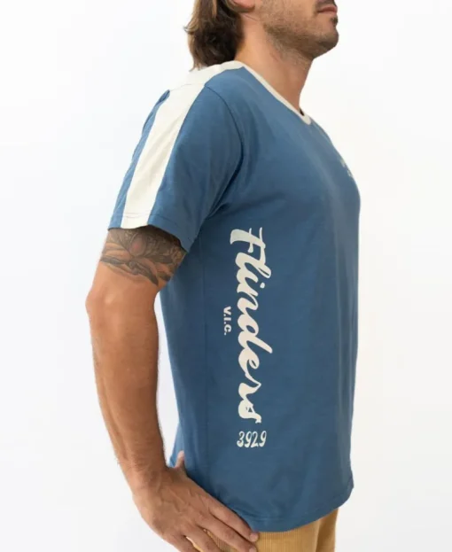 Flinders Willis Tee | Dusty Blue