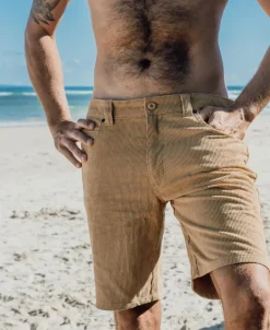 Floyd Cord Walkshort | Dark Camel