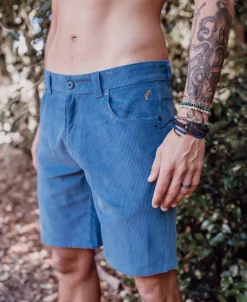Floyd Cord Walkshort | Dusty Blue