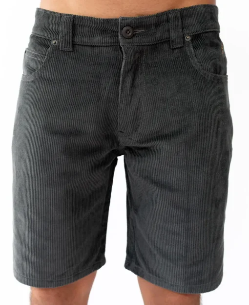 Floyd Cord Walkshort | Wash Black