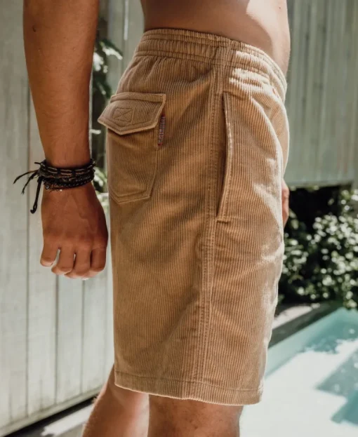 Floyd Elastic Waist Walkshort | Dark Camel