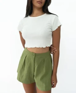Frill Tee | White