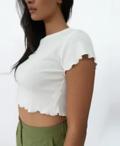 Frill Tee | White