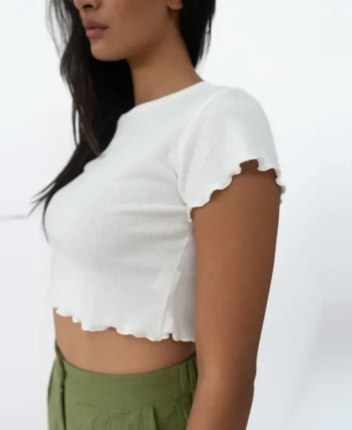 Frill Tee | White