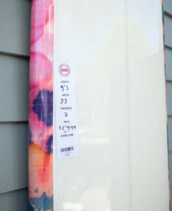 G&S 9'3 Chick Board Polish Finish | Pink Tie Dye