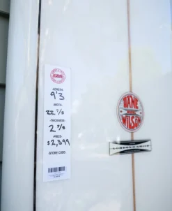 G&S 9'3 Dane Wilson Polish Finish | White