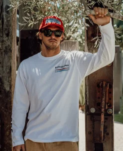 G&S Surfboard Comp LS Tee | Off White