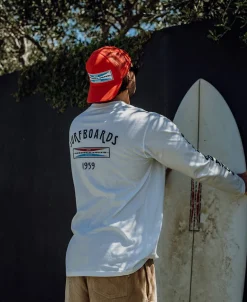G&S Surfboard Comp LS Tee | Off White
