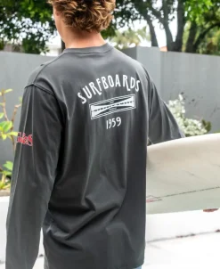 G&S Surfboards Comp LS Tee | Wash Black