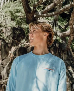 G&S Surfboards Comp LS Tee | Turquoise