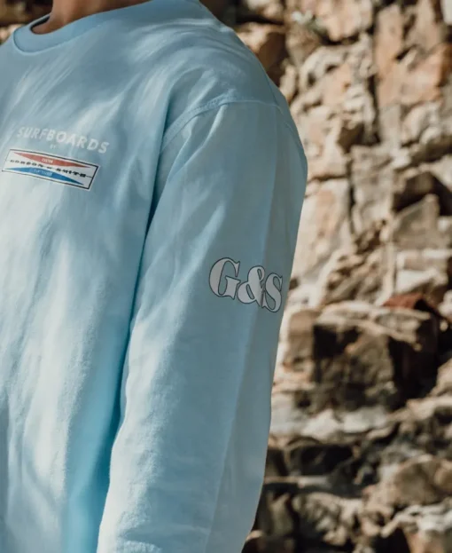 G&S Surfboards Comp LS Tee | Turquoise