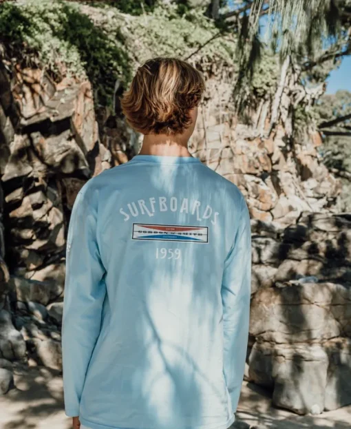 G&S Surfboards Comp LS Tee | Turquoise
