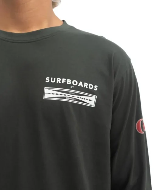 G&S Surfboards Comp LS Tee | Wash Black