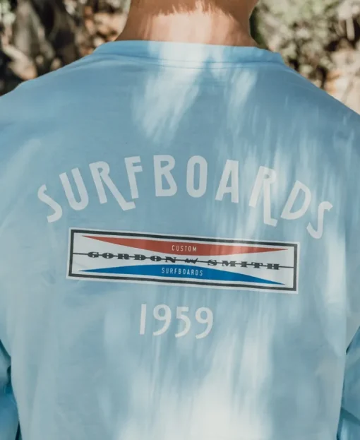 G&S Surfboards Comp LS Tee | Turquoise