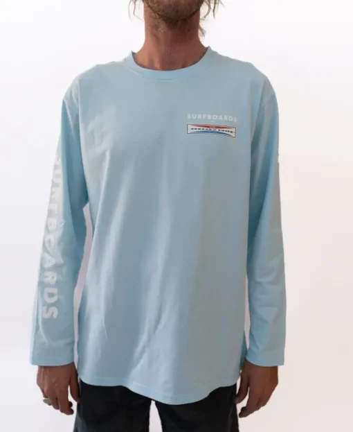 G&S Surfboards Comp LS Tee | Turquoise