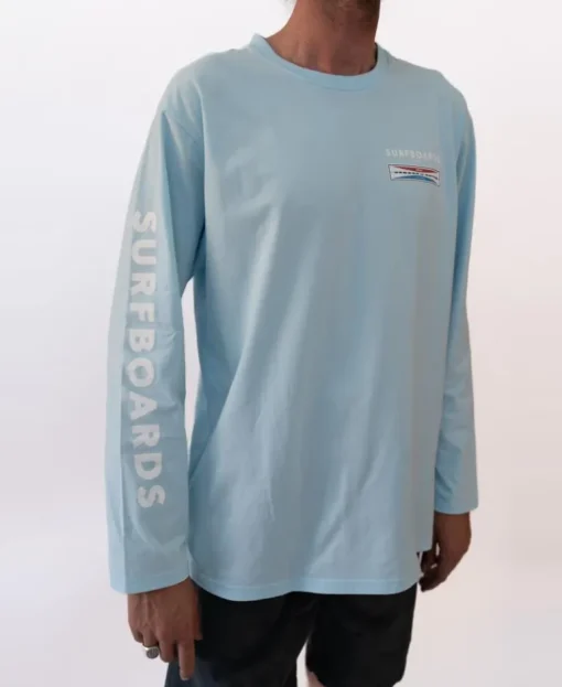 G&S Surfboards Comp LS Tee | Turquoise