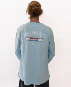 G&S Surfboards Comp LS Tee | Turquoise