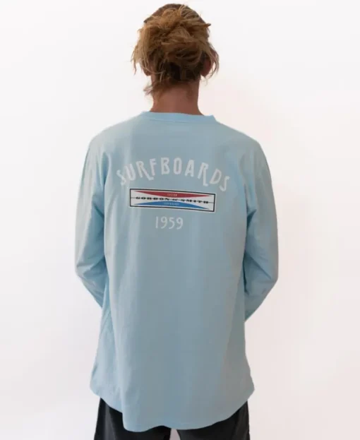 G&S Surfboards Comp LS Tee | Turquoise