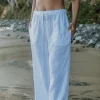 Gigi Linen Pant | White