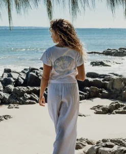Hattie Crop Tee | White