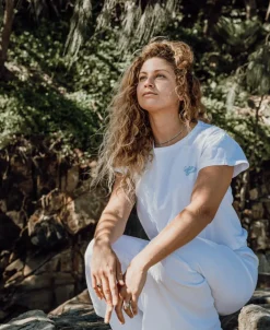 Hattie Crop Tee | White