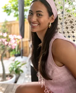 Head Scarf | Blush Linen