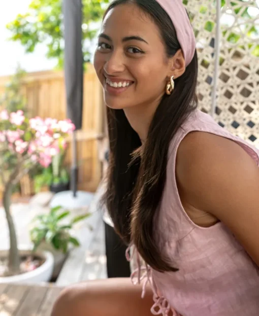 Head Scarf | Blush Linen