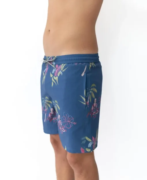 Hula Elastic Waist Boardie | Denim
