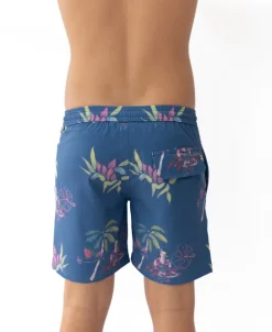 Hula Elastic Waist Boardie | Denim