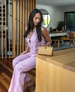 Janine Pant | Linen Blush