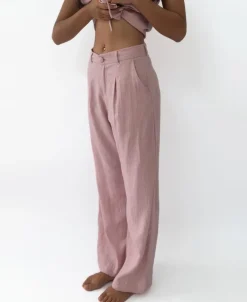 Janine Pant | Linen Blush