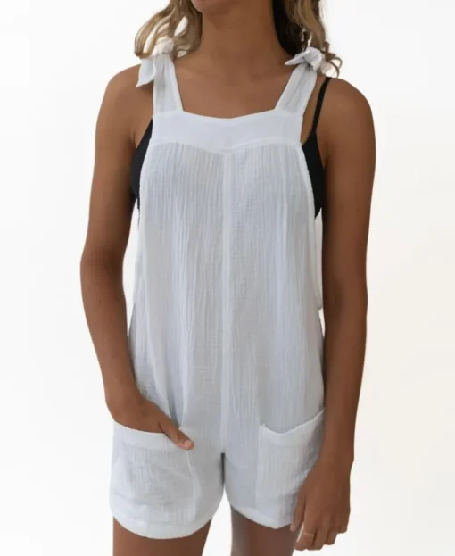 Jasmin Playsuit | White