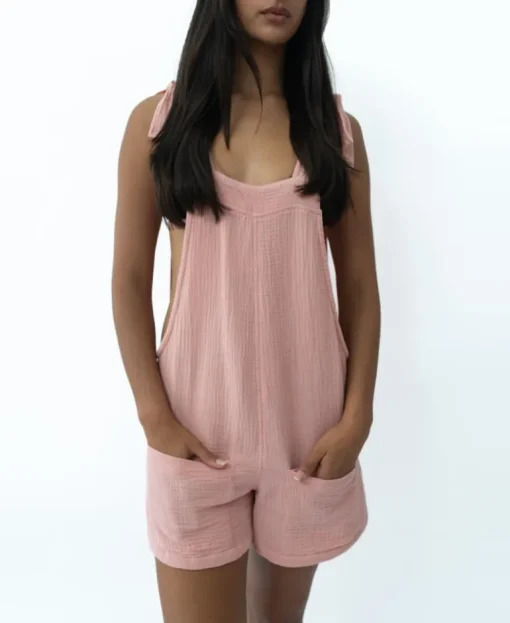 Jasmine Playsuit | Coral