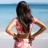 Jo Jo Short | Hibiscus Wash Red / Beige