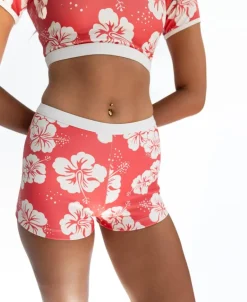 Jo Jo Short | Hibiscus Wash Red / Beige