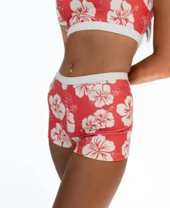 Jo Jo Short | Hibiscus Wash Red / Beige