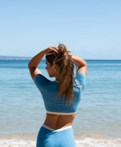 Jo Jo Short Retro | Azure / Off White