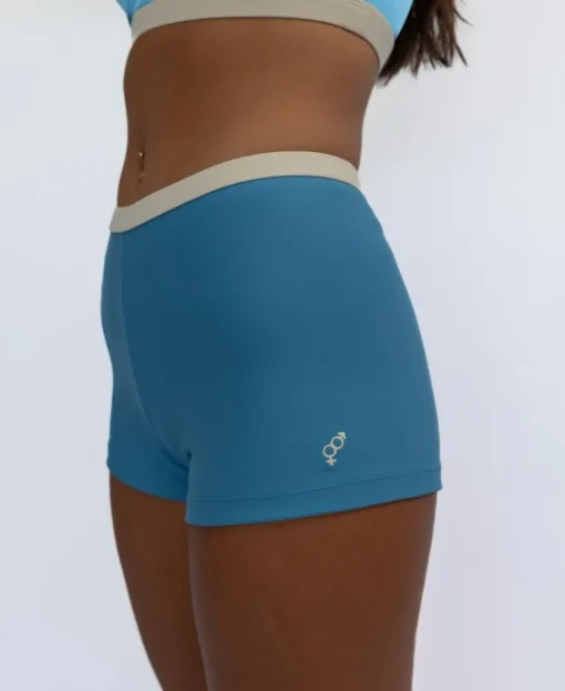 Jo Jo Short Retro | Azure / Off White