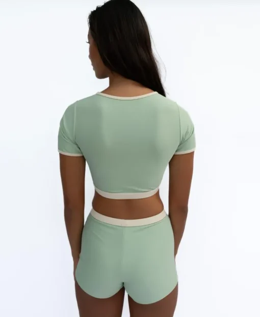 Jo Jo Short Retro | Moss / Off White